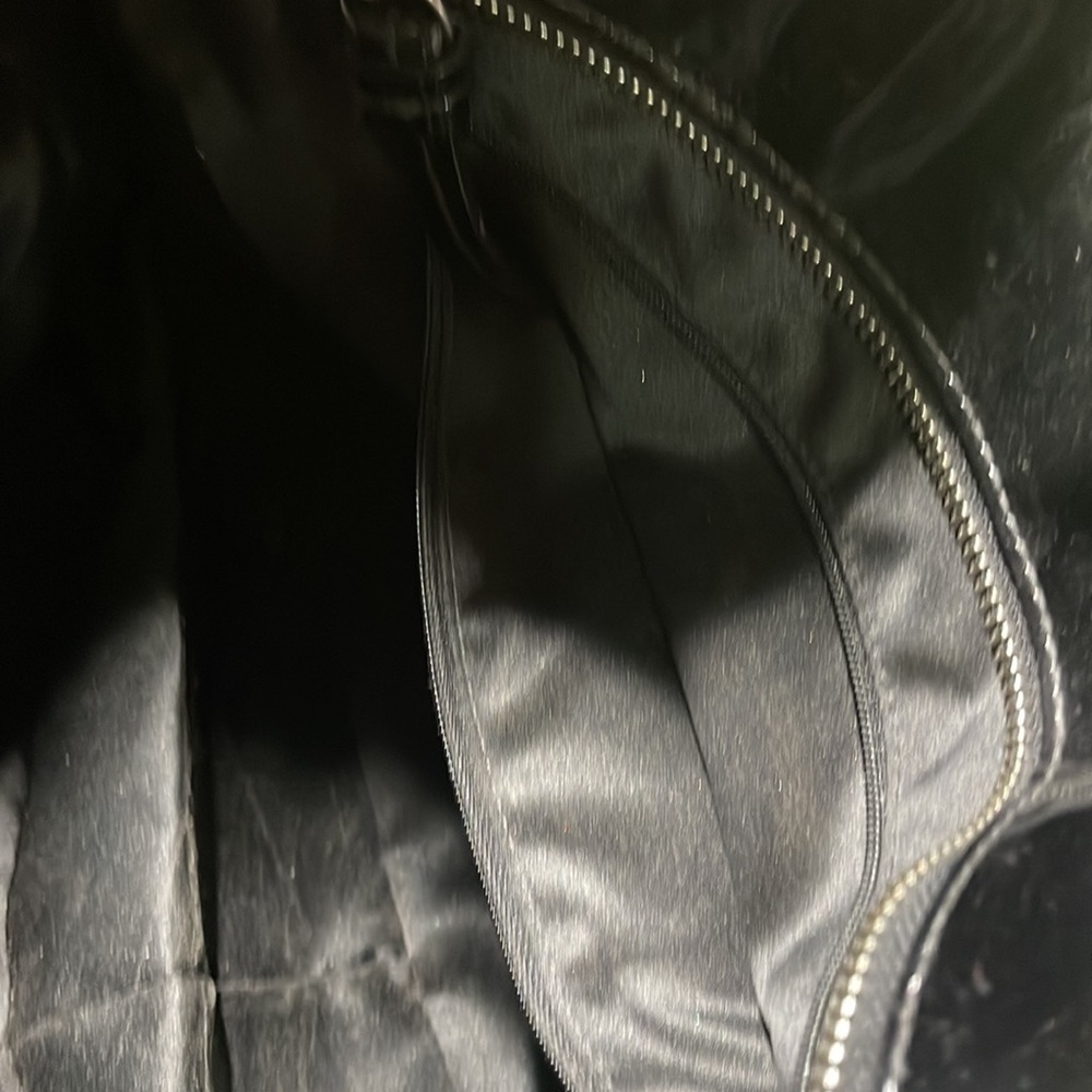 COACH Black patent, leather large purse, . Embossed,l coach purse is 17 “ 10 b - Picture 3 of 12